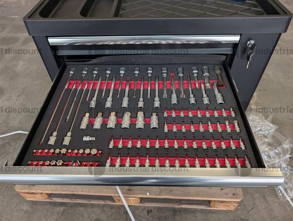 8#9851 FREUTEK TOL2801 Carrello portautensili da 280 pezzi con utensili e armadietto in vendita - foto 11