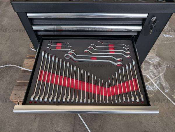 8#9851 FREUTEK TOL2801 Carrello portautensili da 280 pezzi con utensili e armadietto in vendita - foto 12