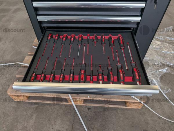 8#9851 FREUTEK TOL2801 Carrello portautensili da 280 pezzi con utensili e armadietto in vendita - foto 13