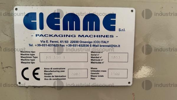 4#9856 Inscatolatrice Ciemme FM1101 in vendita - foto 7