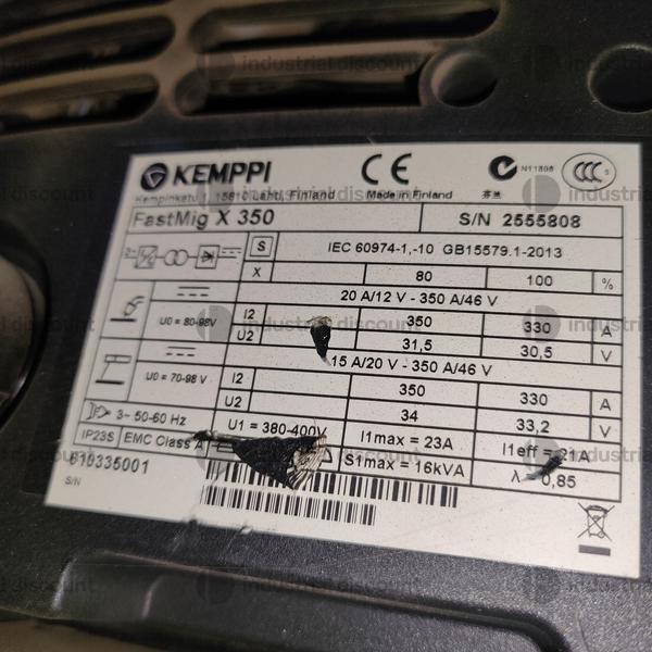 11#9868 Saldatrice mig Kemppi Fastmig X 350 in vendita - foto 2