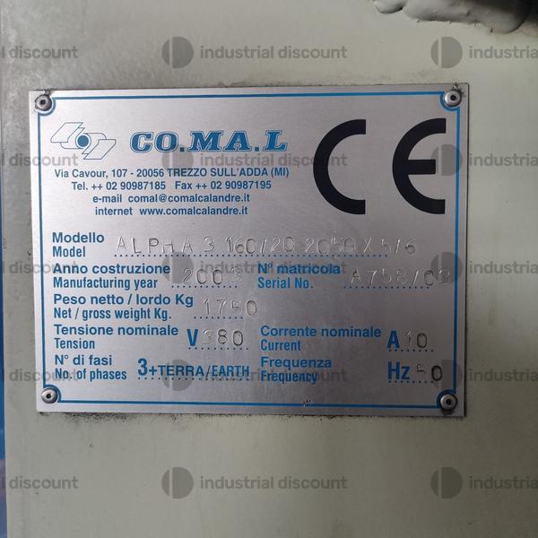 2#9868 Calandra lamiere CO.MA.L in vendita - foto 2