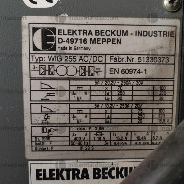 4#9868 Saldatrice tig Elektra Beckum in vendita - foto 2