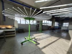 Leather carousels  table  trolleys and shelving - Lot 17 (Auction 9875)