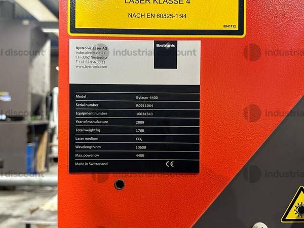 1#9888 Taglio Laser Bystronic Bystar 4400 in vendita - foto 23