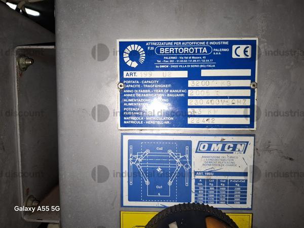 3#9895 Ponte sollevatore a 2 colonne Bertorotta in vendita - foto 2