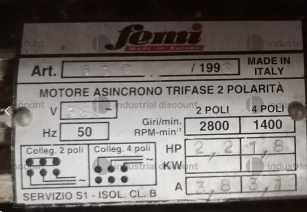 7#9899 Mola a nastro e disco Femi in vendita - foto 2