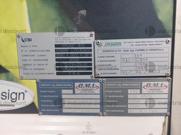 9#9952 Semirimorchio isotermico Bernard Krone in vendita - foto 3
