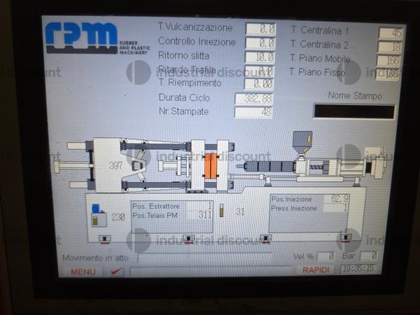 1#9969 Pressa a iniezione orizzontale per gomma RPM in vendita - foto 4