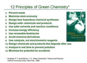 12 principles of green chemistry