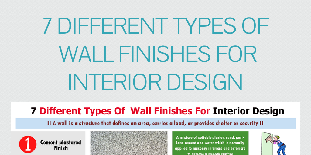 7 Different Types Of Wall Finishes For interior Design by lee_hancock