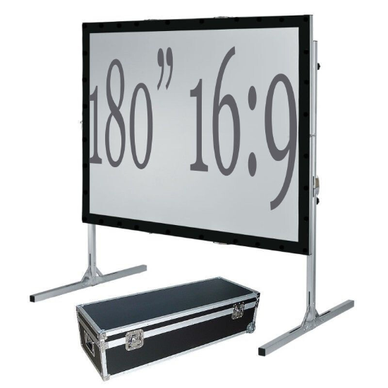 Hire 180 Inch Fast-Fold Projection Screen - 16:9, Front or Rear Projection - Image 1