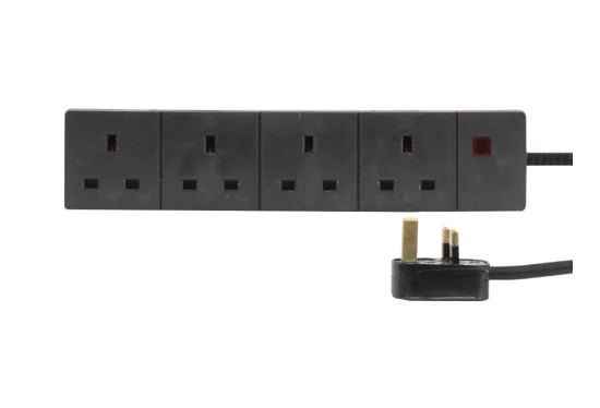 Hire 13A Power Extension Cable - 5m, 4-Socket - Image 1