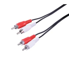 Hire 2x Phono/RCA Plug > 2x Phono/RCA Plug Cable - 1m - Image 1