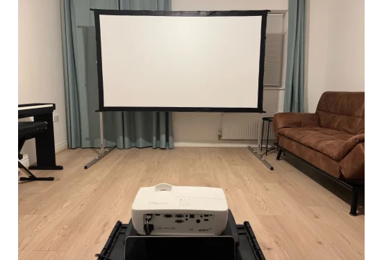 Hire Projector Hire With 90 Inch Screen and Bluetooth Speaker - Image 2