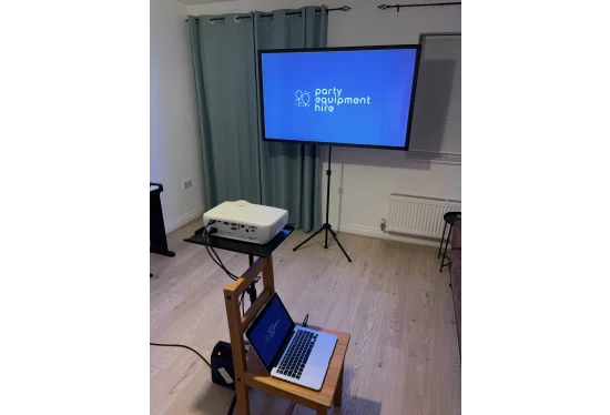 Hire Projector Hire With 60 Inch Screen and Bluetooth Speaker - Image 1