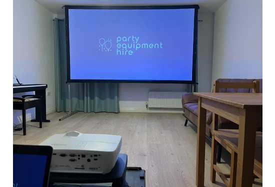 Hire Projector Hire With 120 Inch Screen and PA System - Image 1