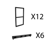 Hire Haus Productions LED Video Wall Ground Support Frame Kit - 6x3m Video Wall - Image 1