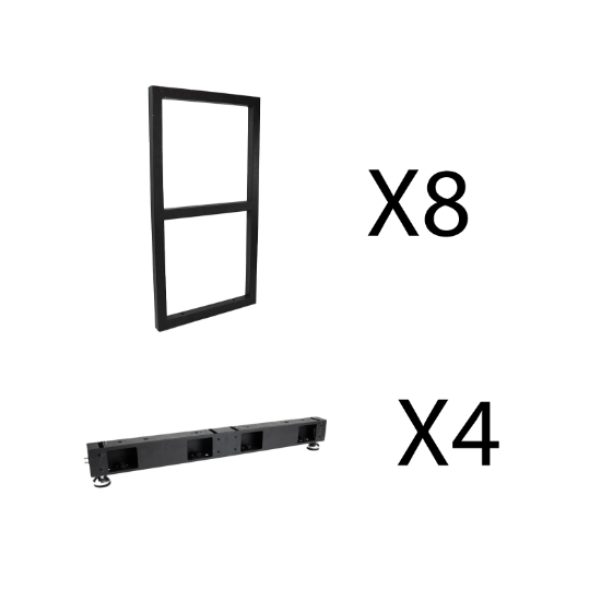 Hire Haus Productions LED Video Wall Ground Stack Frame Kit - 4x2m Video Wall - Image 1