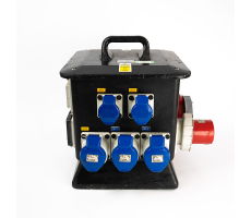 Hire Rubber Box 63A 3ph Distro - Image 1