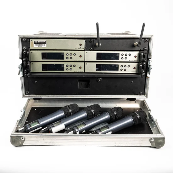 Hire Sennheiser 4-Way G4 Handheld Radio Mic Rack - Image 1
