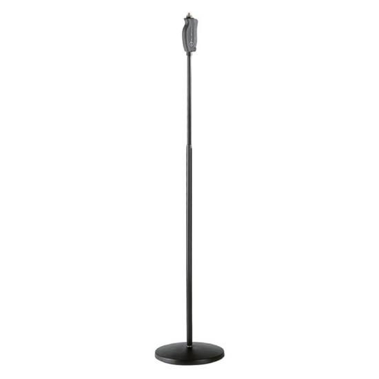 Hire K&M Round Base Straight Mic Stand - Image 1