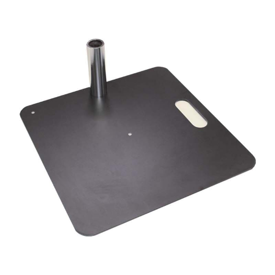 Hire Pipe and Base - Base Plate with Spigot - Image 1