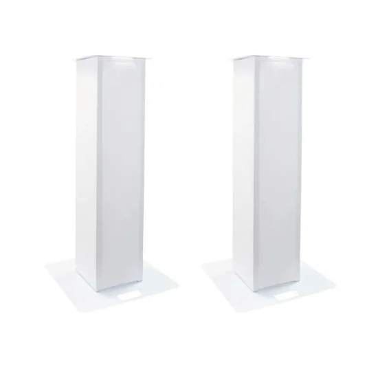 Hire Equinox 1m DJ Lighting Podium with White Scrim (Pair) - Image 1