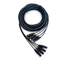 Hire 4-Way XLR Loom 3m - Image 1