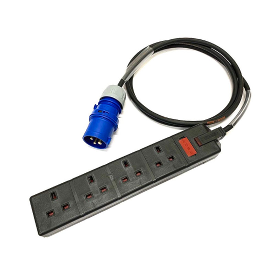 Hire 16A to 13A 4 Gang Adapter - Image 1