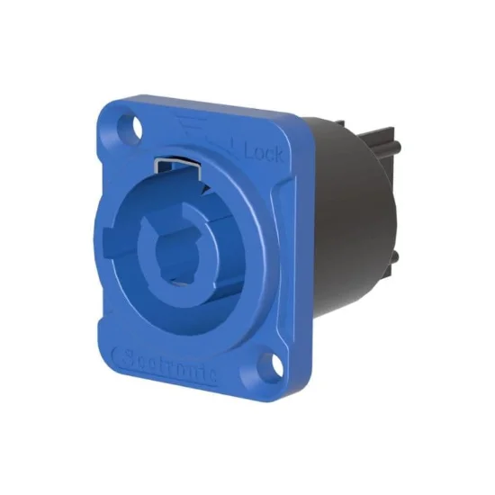 Hire Powercon Panel Mount Connector Blue - Image 1