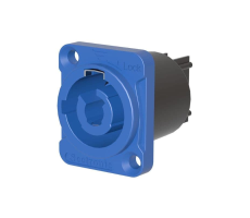 Hire Powercon Panel Mount Connector Blue - Image 1