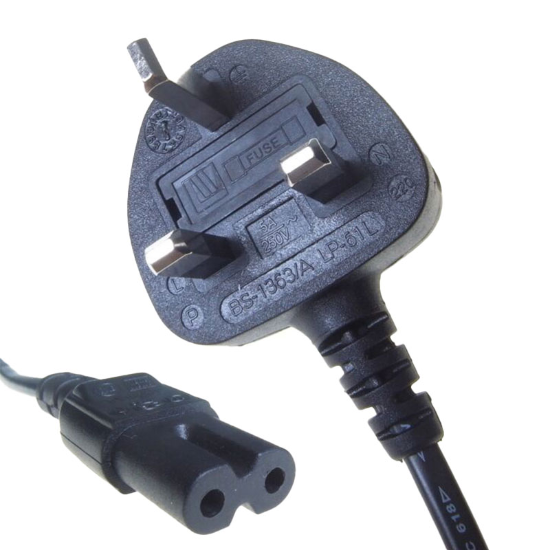Hire 13a to IEC C7 Cable (TV) - Image 1