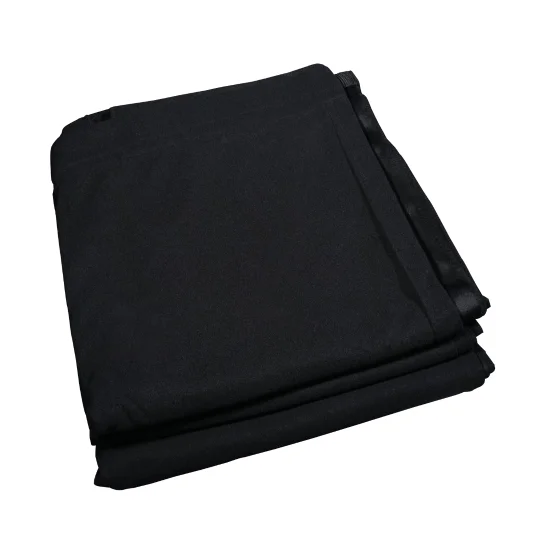 Hire 6m x 3m Black Molton Drape (Bungee Ties) - Image 1