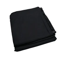 Hire 4m x 3m Black Molton Drape (Bungee Ties) - Image 1