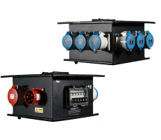 Hire Rubber Box 32A 3ph Distro - Image 1