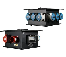 Hire Rubber Box 32A 3ph Distro - Image 1
