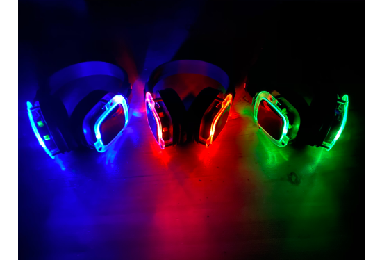 Hire Custom Size Silent Disco - 3 Transmitters - Image 1