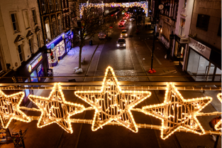 Close up of Star Cross Street Motif of street in Taunton