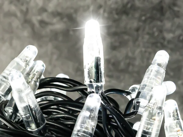 Hire White Flash LED 10m Light String 24v - Image 1