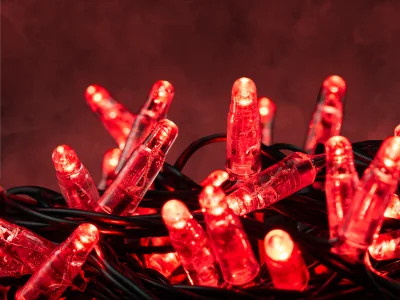 Hire Red LED 10m Light String 24v - Image 1