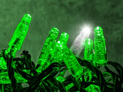Hire Green Flash LED 10m Light String 24v - Image 1