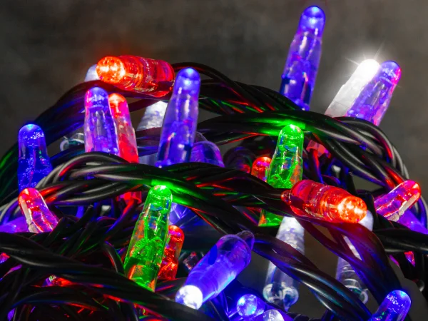 Hire Multicoloured Flash LED 10m Light String 24v - Image 1