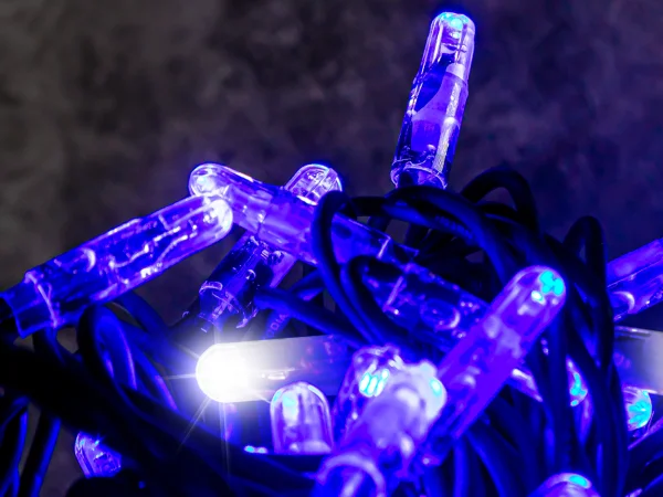 Hire Blue Flash LED 10m Light String 230v - Image 1