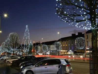 Hire White Flash LED 10m Light String 230v - Image 2