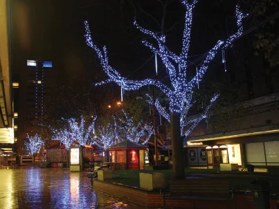 Hire White Flash LED 10m Light String 230v - Image 7