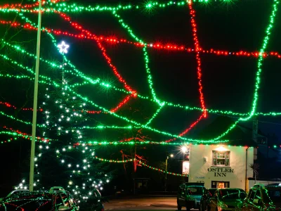 Hire Red Flash LED 10m Light String 230v - Image 3