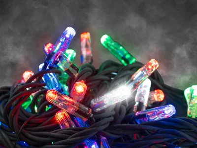 Hire Multicoloured Flash LED 10m Light String 230v - Image 1