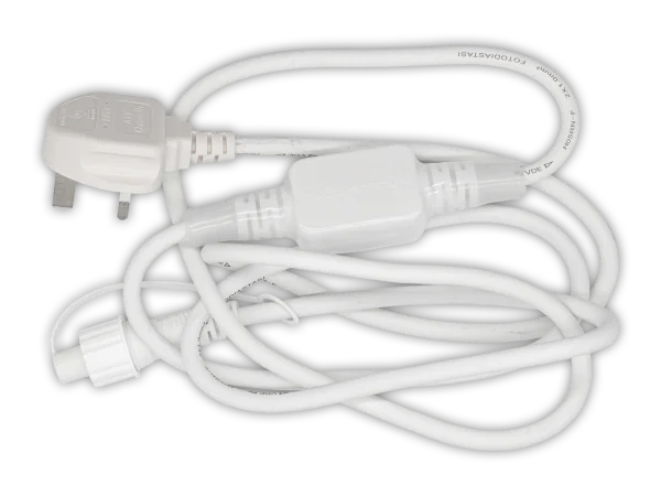 Hire 230v Power Lead with 3A AC/DC Convertor - Image 1