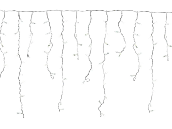 Hire White Flash LED 5m x 1m Icicle Lights 230v - Image 1
